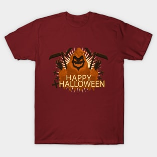 Happy Halloween Pumpkin Ghost T-Shirt